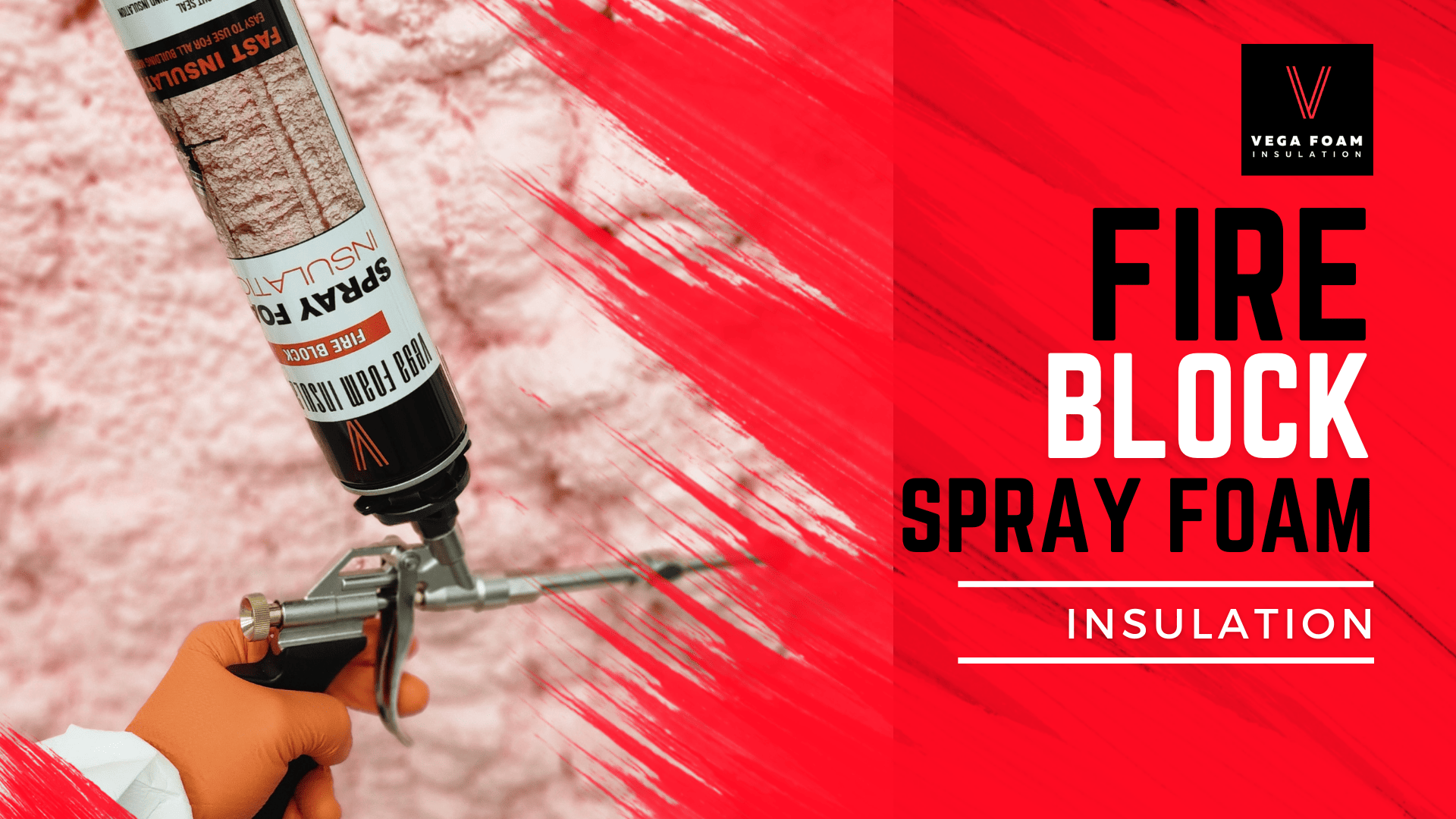 Fire Block Spray Foam Insulation Kit. Closed Cell Foam Thermal and Sou